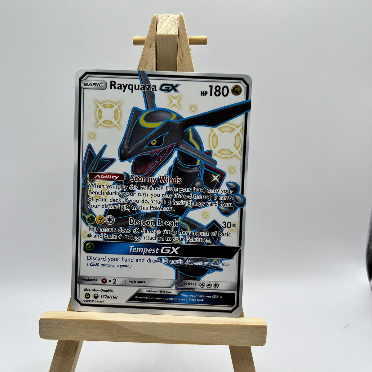 rayquaza gx pokemon card price VMAX TG29 is worth watching. Gem mint PSA slabs average $145 on eBay, giving you 247% profit. Profit/loss calculation is based on the lowest tier of grading which is $18.99. Prices Grass Tempest Pokemon  Rayquaza-GX (Full Art)