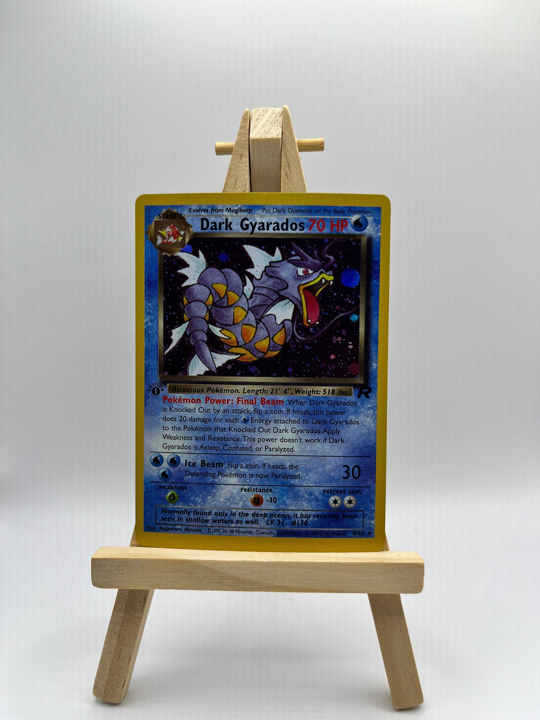 Pokemon Dark Gyarados 8 shops w/cool swirl