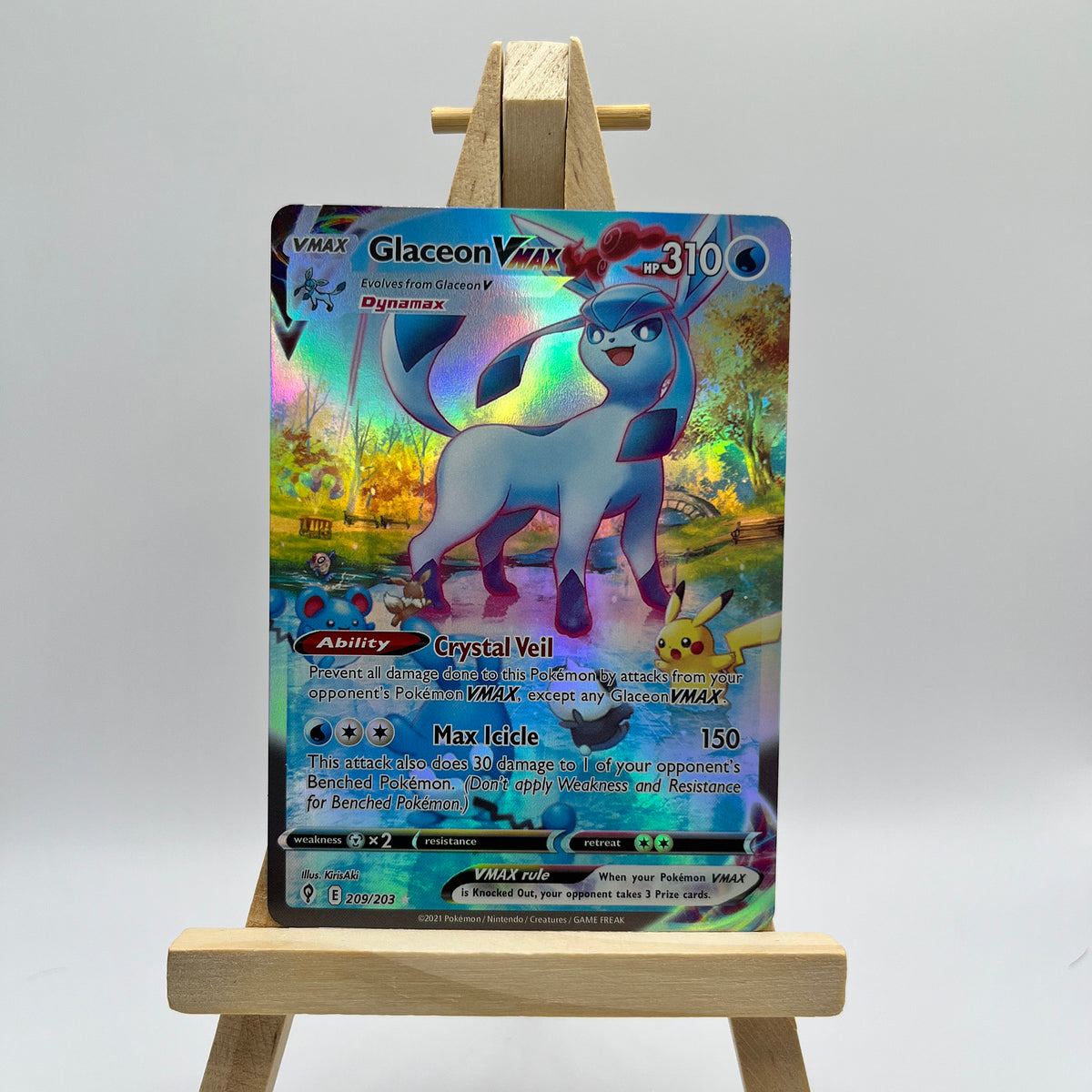 Glaceon VMAX (Alternate Art Secret) - SWSH07: Evolving Skies (SWSH07)