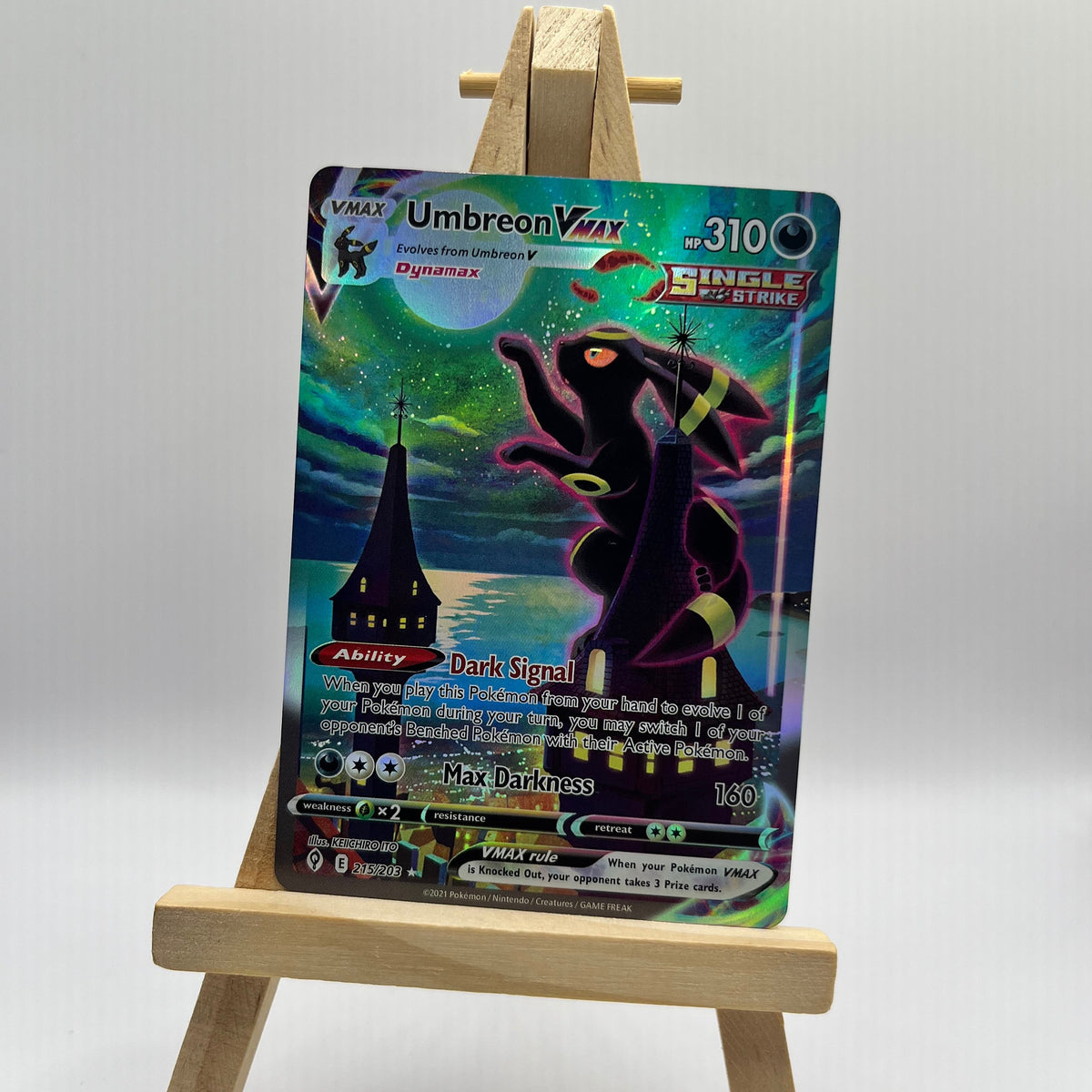 Umbreon VMAX (Alternate Art Secret) - SWSH07: Evolving Skies Umbreon VMAX (Alternate Art Secret) - SWSH07: Evolving Skies