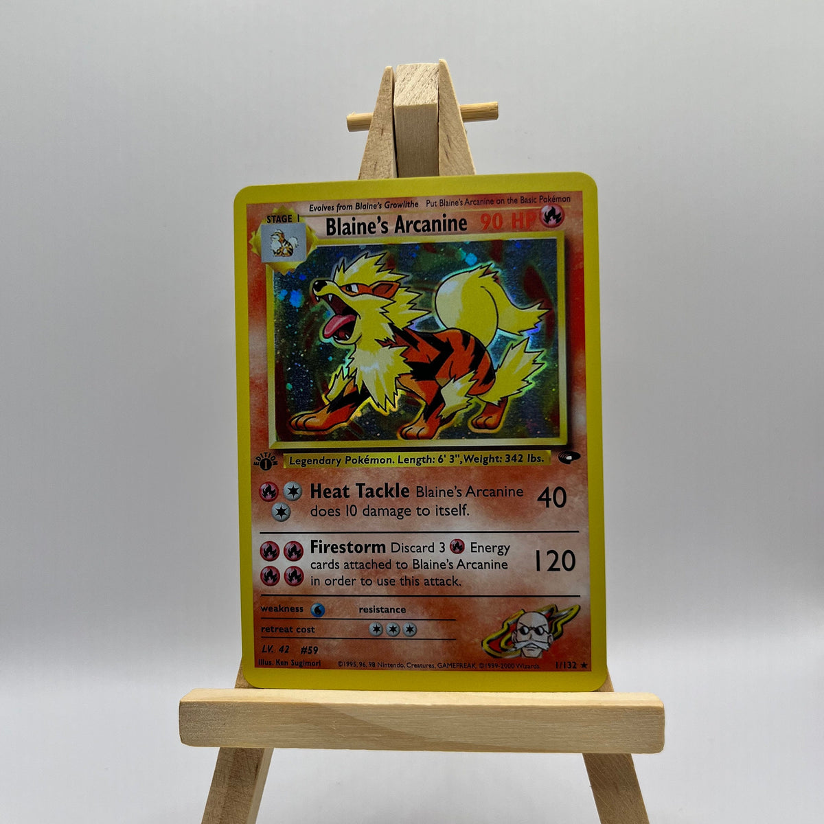 first edition arcanine pokemon card POP 1) Base Set 1st [1RR] Flamethrower (50) Discard 1 Fire Energy card to use this attack Pokemon Base Set Uncommon Arcanine