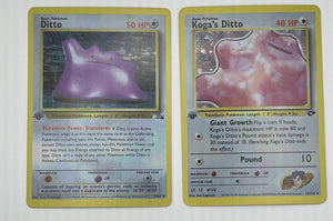 Ditto Reprint Bundle Lot of 2 - Fossil & Gym Challenge Ditto Reprint Bundle Lot of 2 - Fossil & Gym Challenge