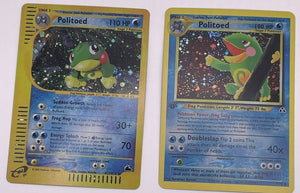 Politoed Reprint Bundle Lot of 2 - Neo Discovery & Skyridge Politoed Reprint Bundle Lot of 2 - Neo Discovery & Skyridge