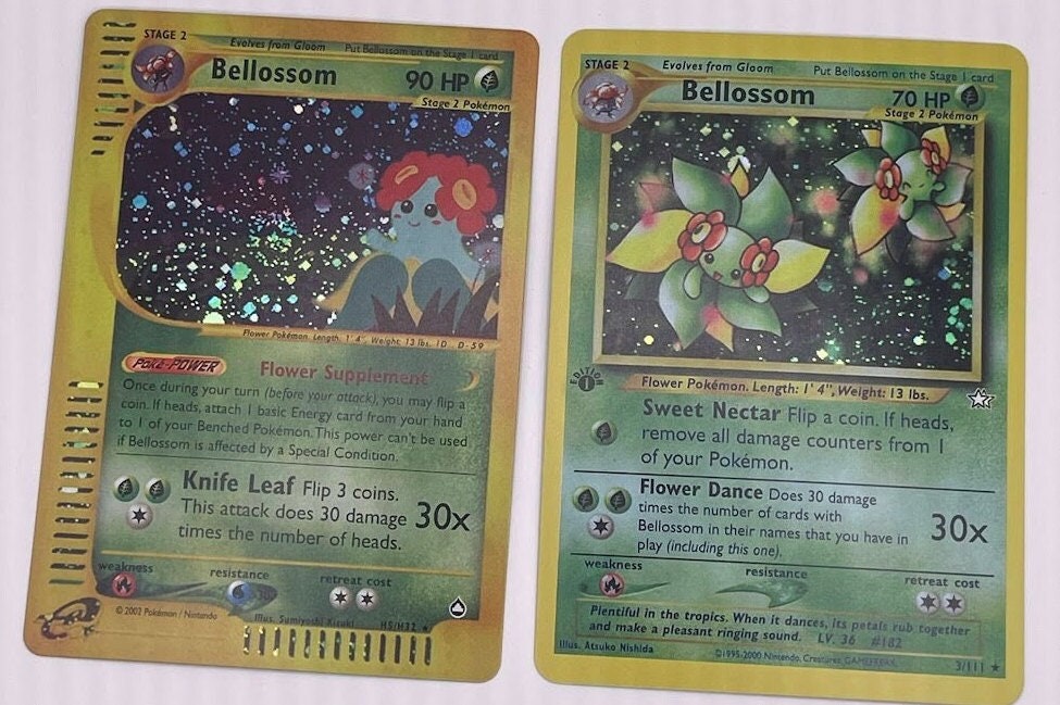 Bellossom Reprint Bundle Lot of 2 - Aquapolis and Neo Genesis