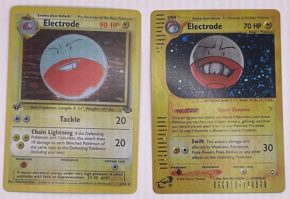 Electrode Reprint Bundle Lot of 2 - Fossil and Aquapolis