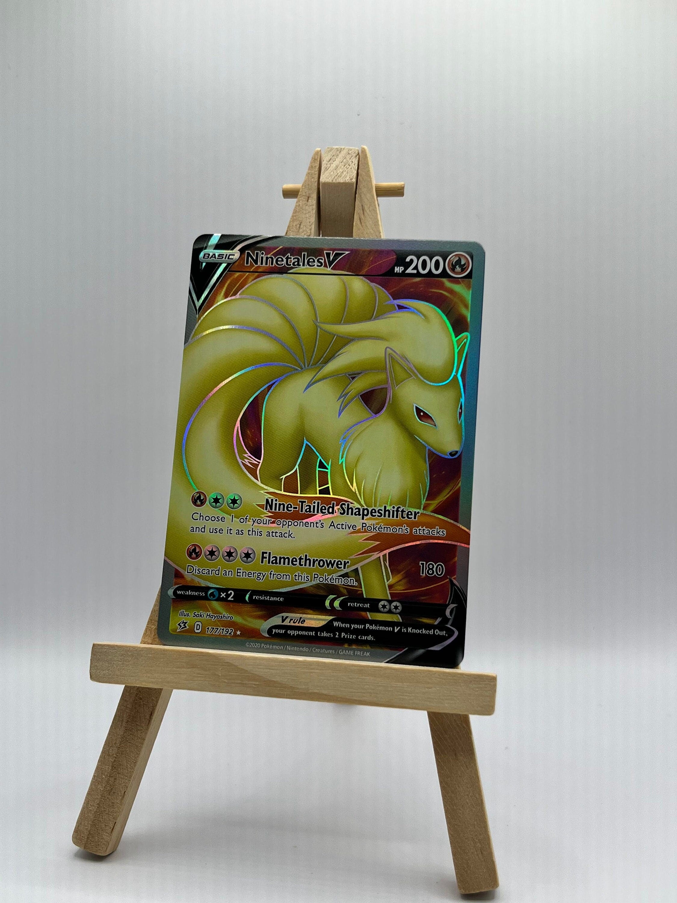 Ninetales V (Full Art) - SWSH02: Rebel Clash (SWSH02)