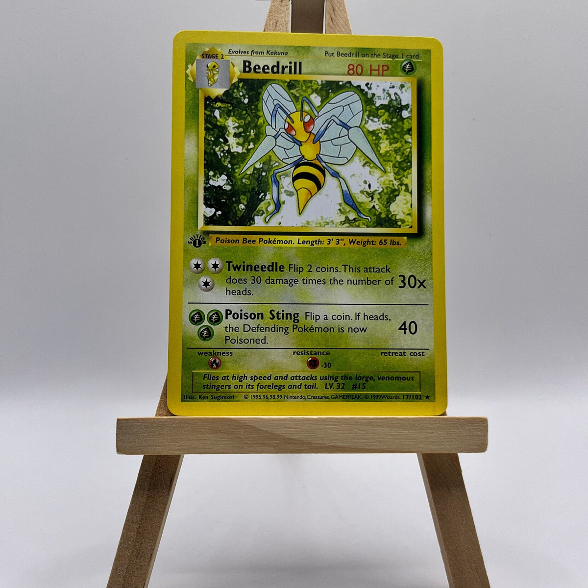 Beedrill · Base Set First Edition #17(Shadowless)