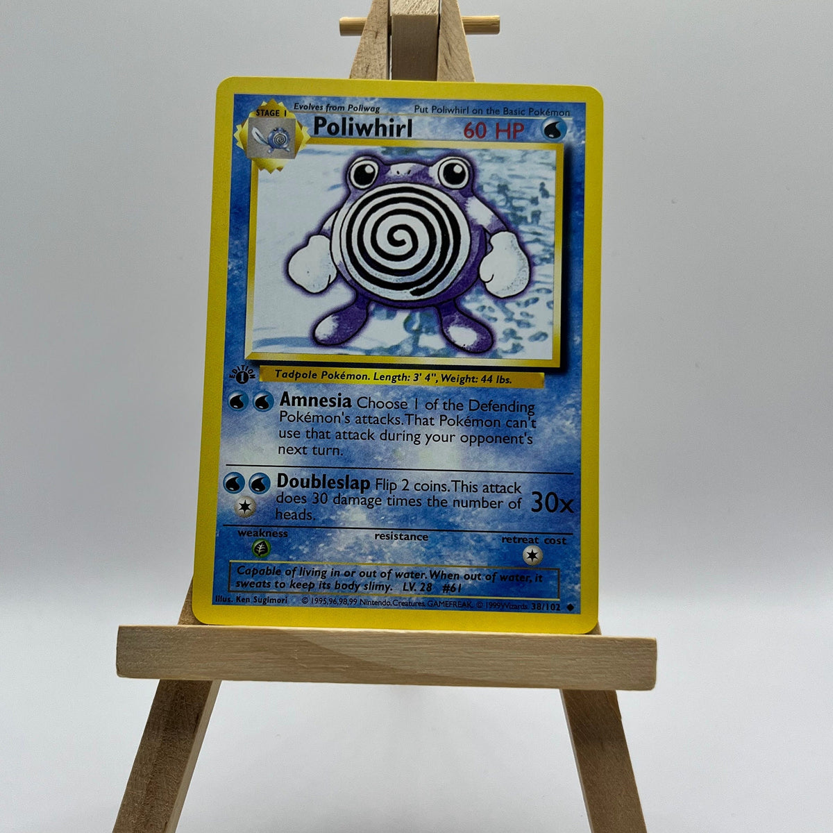 Poliwhirl · Base Set First Edition #38(Shadowless)