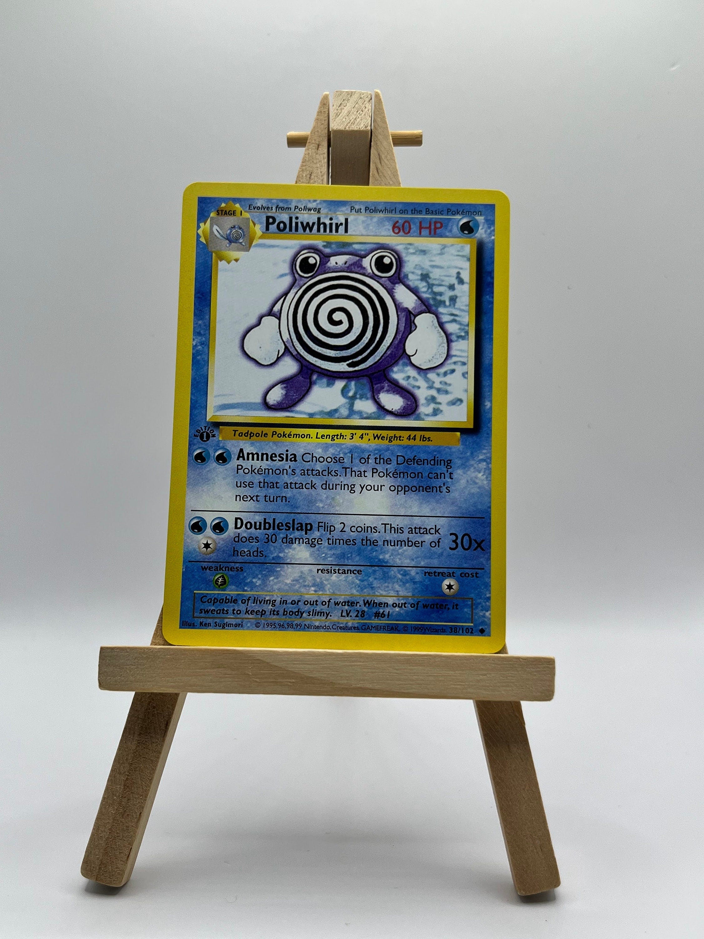 Poliwhirl · Base Set First Edition #38(Shadowless)