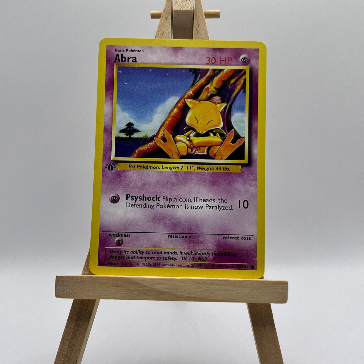 Abra · Base Set First Edition #43(Shadowless)