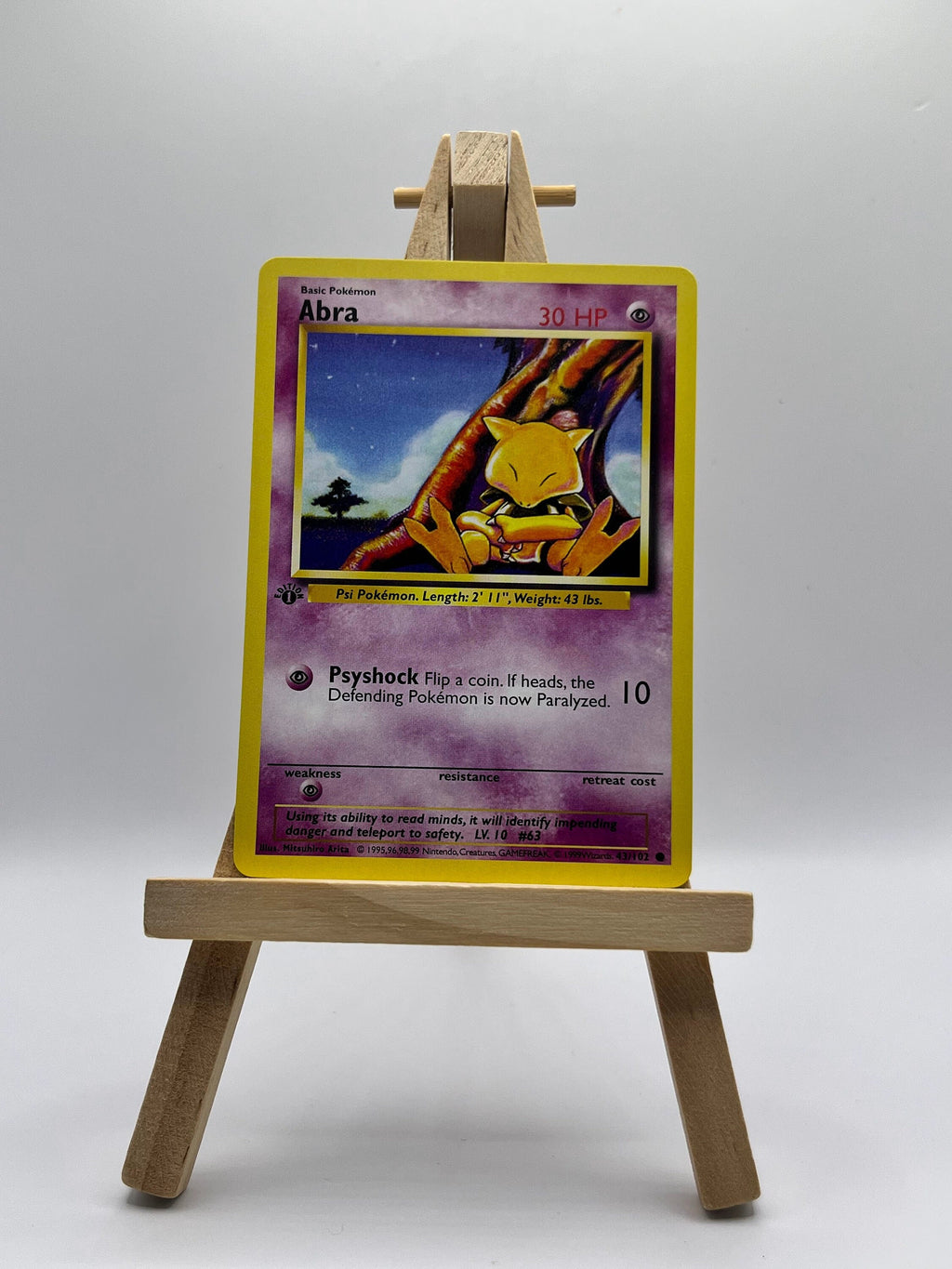 Abra · Base Set First Edition #43(Shadowless)