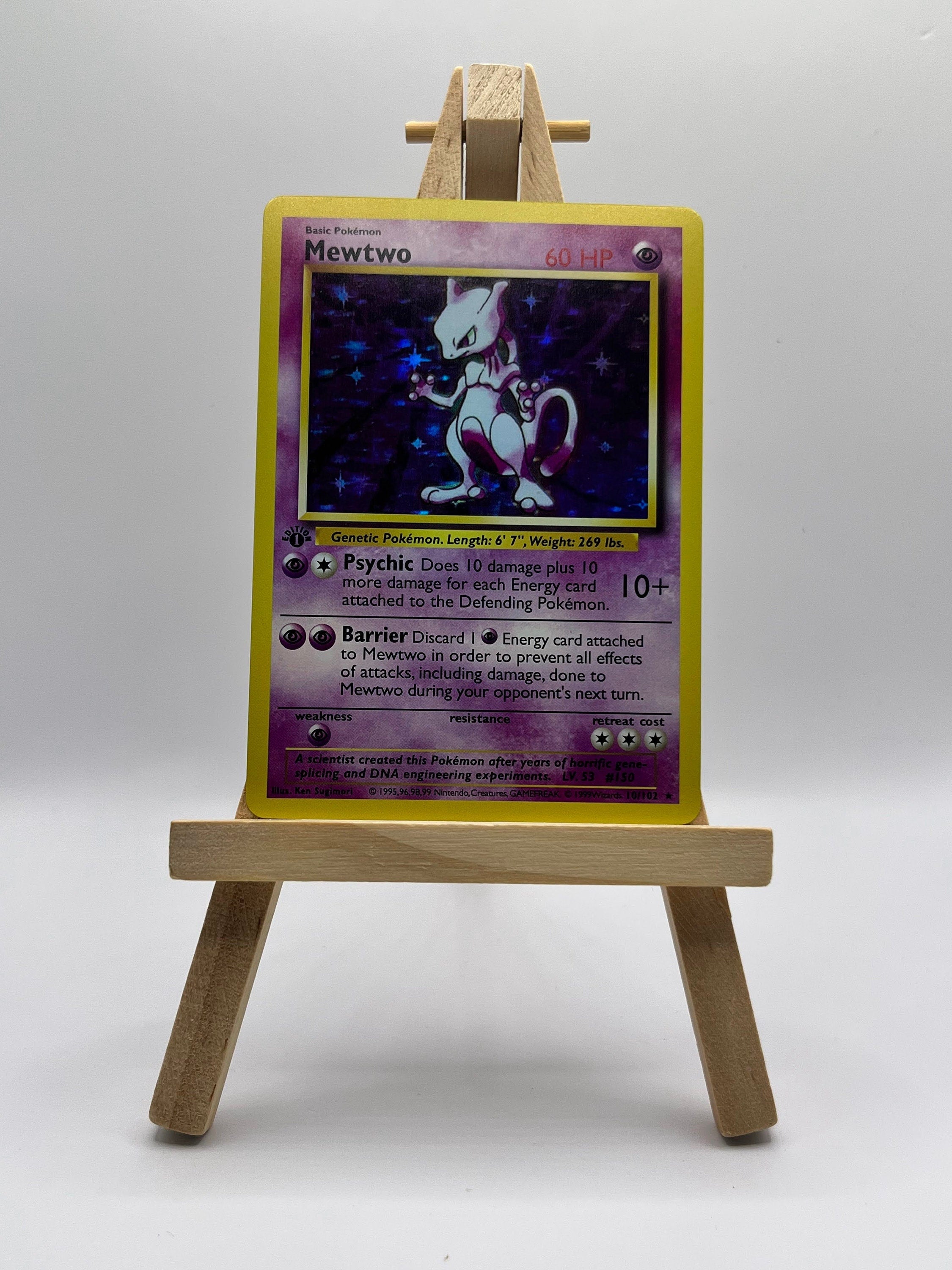 Pokemon retailer Shadowless Mewtwo HP