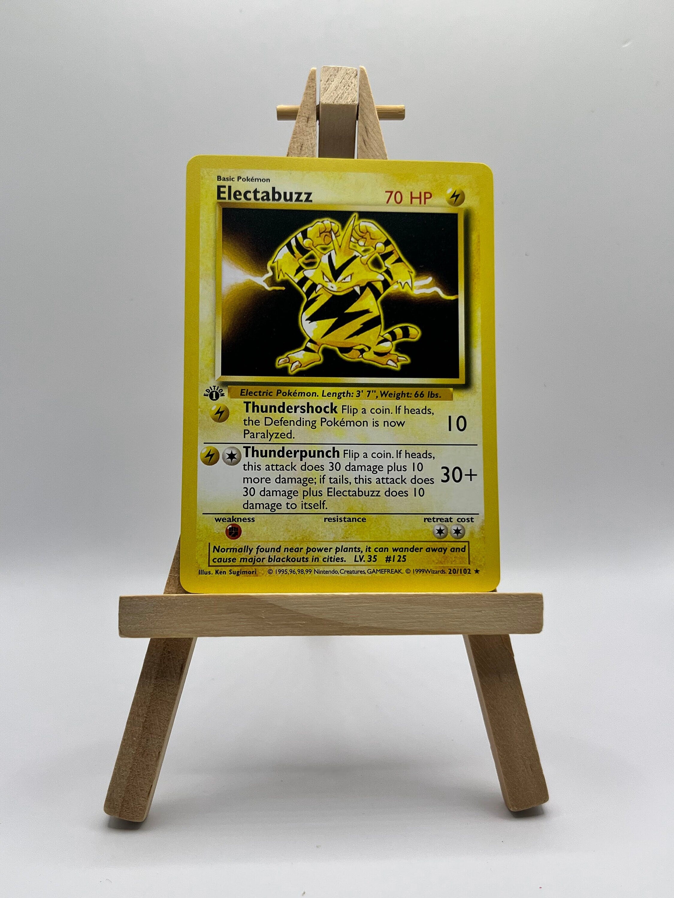 Electabuzz · Base Set First Edition #20(Shadowless)