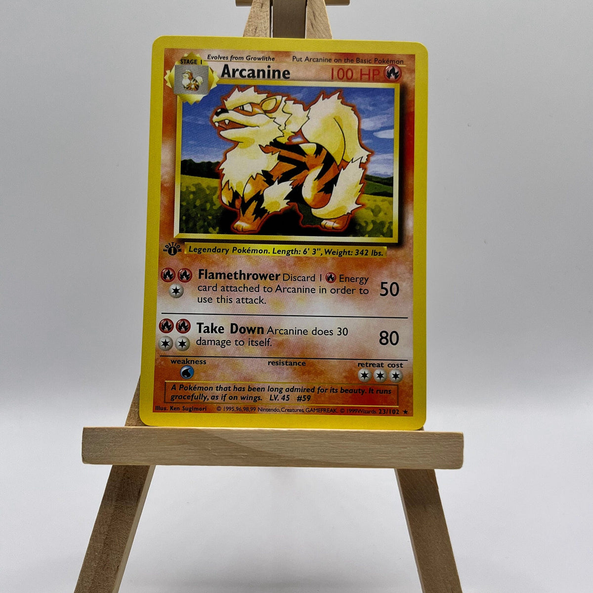 Arcanine · Base First Edition #23(Shadowless)