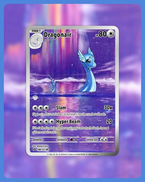 151 PokeArtica AI Artwork Custom Card - Dragonair HOLO 148/151 151 PokeArtica AI Artwork Custom Card - Dragonair HOLO 148/151
