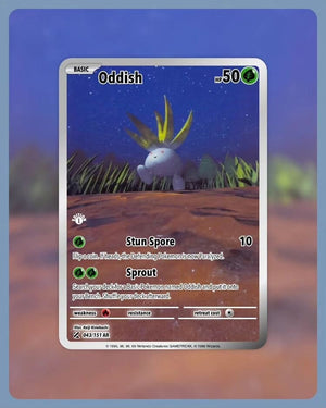 151 PokeArtica AI Artwork Custom Card - Oddish NON-HOLO 043/151 151 PokeArtica AI Artwork Custom Card - Oddish NON-HOLO 043/151